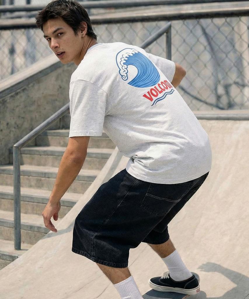 VOLCOM North Shore Oversized Short Sleeve Tee (Ice Grey)