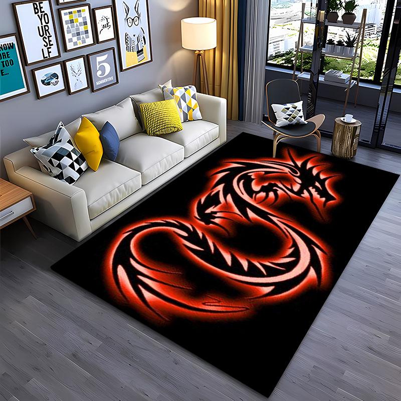 Большой ковер серии 3D с рисунком дракона, коврик для гостиной, украшения спальни, нескользящий напольный коврик для кухни и ванной комнаты, подарок