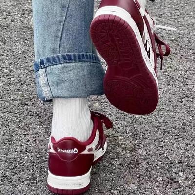 Высококачественная универсальная шикарная обувь повседневная толстая подошва обувь 2025 новая весна и осень популярная белая обувь