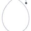 Standingfish Silver Point Necklace(soft Violet)