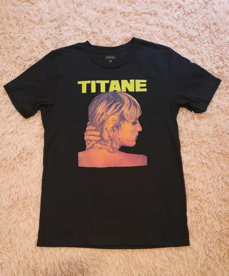 Титан, Жюлия Дюкурно, Агата Руссель, 2021 - Качественная футболка с принтом из фильма, Тяжелая унисекс с круглым вырезом