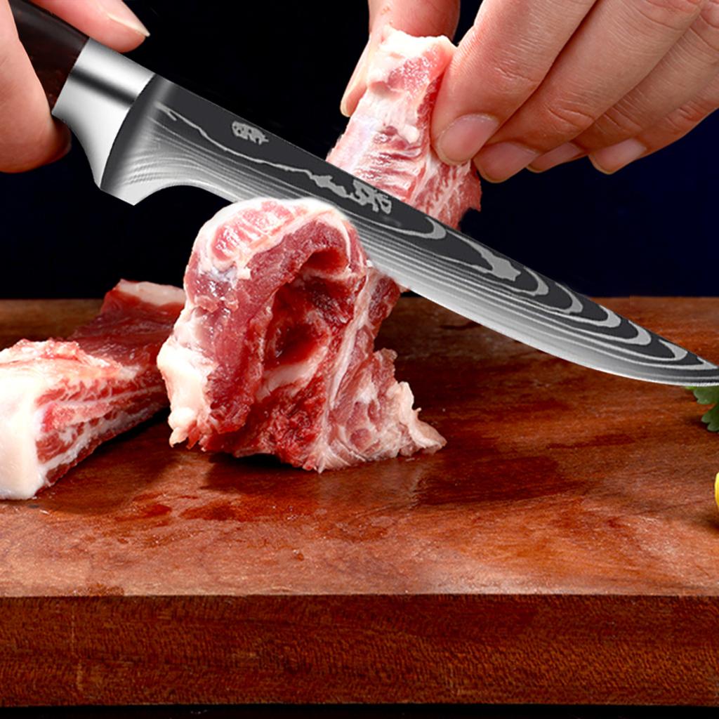 Нож для обвалки, кухонные ножи из нержавеющей стали, нож для филе лосося с костью, мелкая сырая рыба, инструмент