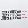 DIY Chrome Glossy Black Old Italian Font Letters 318is 320is 325is 328is 330is 335is ABS Emblem Car Trunk Nameplate  Sticker