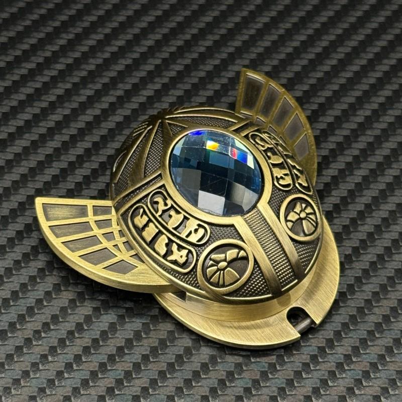 Retro Metal E Fidget Toys Exquisite Zinc Alloy Push Fidget Slider Stress Relief Toy Artistic Pleasing Office Relaxation Gadget