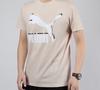 Puma Футболки Мужские Светло-хаки Круглый вырез Умеренный Прямой крой 596535-88