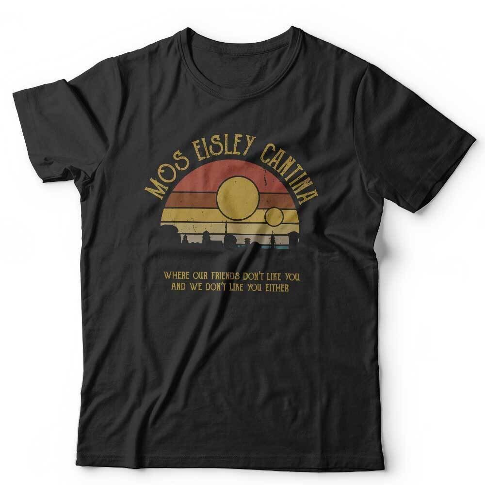 Mos Eisley Tshirt Retro Design Unisex and Cantina Vintage Sci Fi Funny Humour