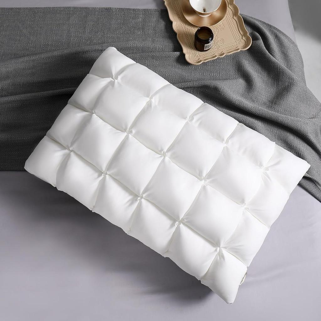 Подушки Queen Size Soft Support Queen Pillows 1 Pack для кровати, пушистая пуховая альтернативная подушка, роскошная гелевая подушка для отеля для сна на боку (белый)