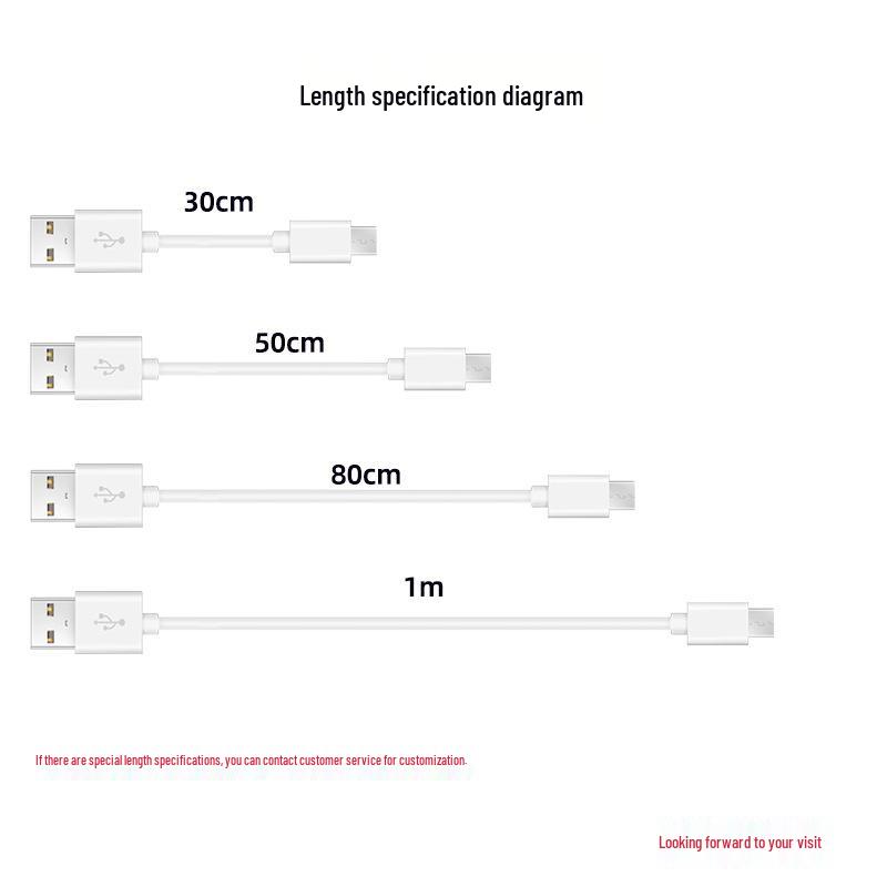 Fast Charging Type-C Data Cable for Mobile Phones, Speakers, and Bluetooth Headsets