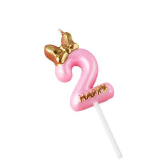 Портативные свечи для торта, изысканное привлекательное украшение, 0-9, цифровые