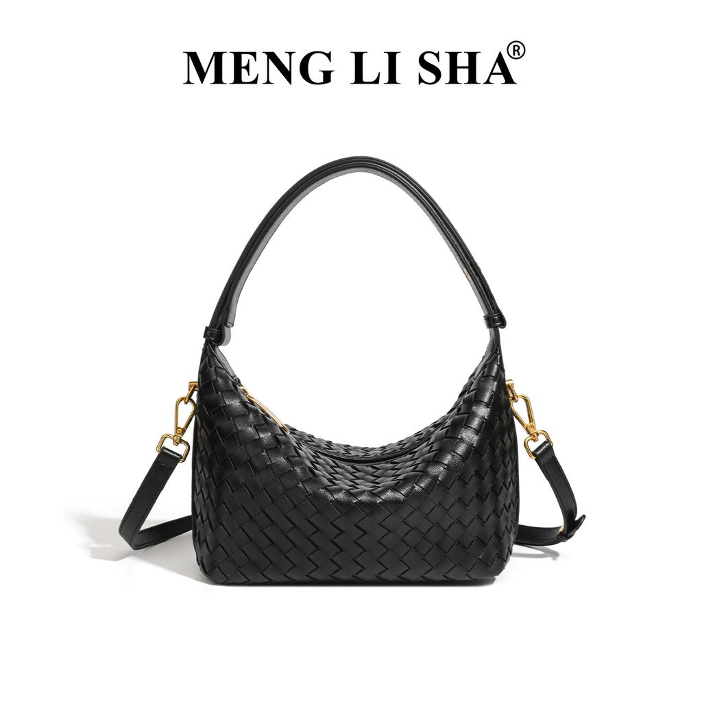 New Hand Woven Portable Lunch Box Bag for Women's Commuting and Leisure, Versatile Single Shoulder Crossbody Lunch Box Bag