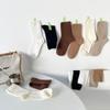 1/3/4/6 пар женских однотонных носков средней длины весна и осень корейская версия универсальные носки-гольфы Ins трендовые спортивные носки