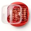 Red Bacon Tray Wave Anti-stick Design Microwave Bacon Cooker Microwave Barbecue Tray  Grilling
