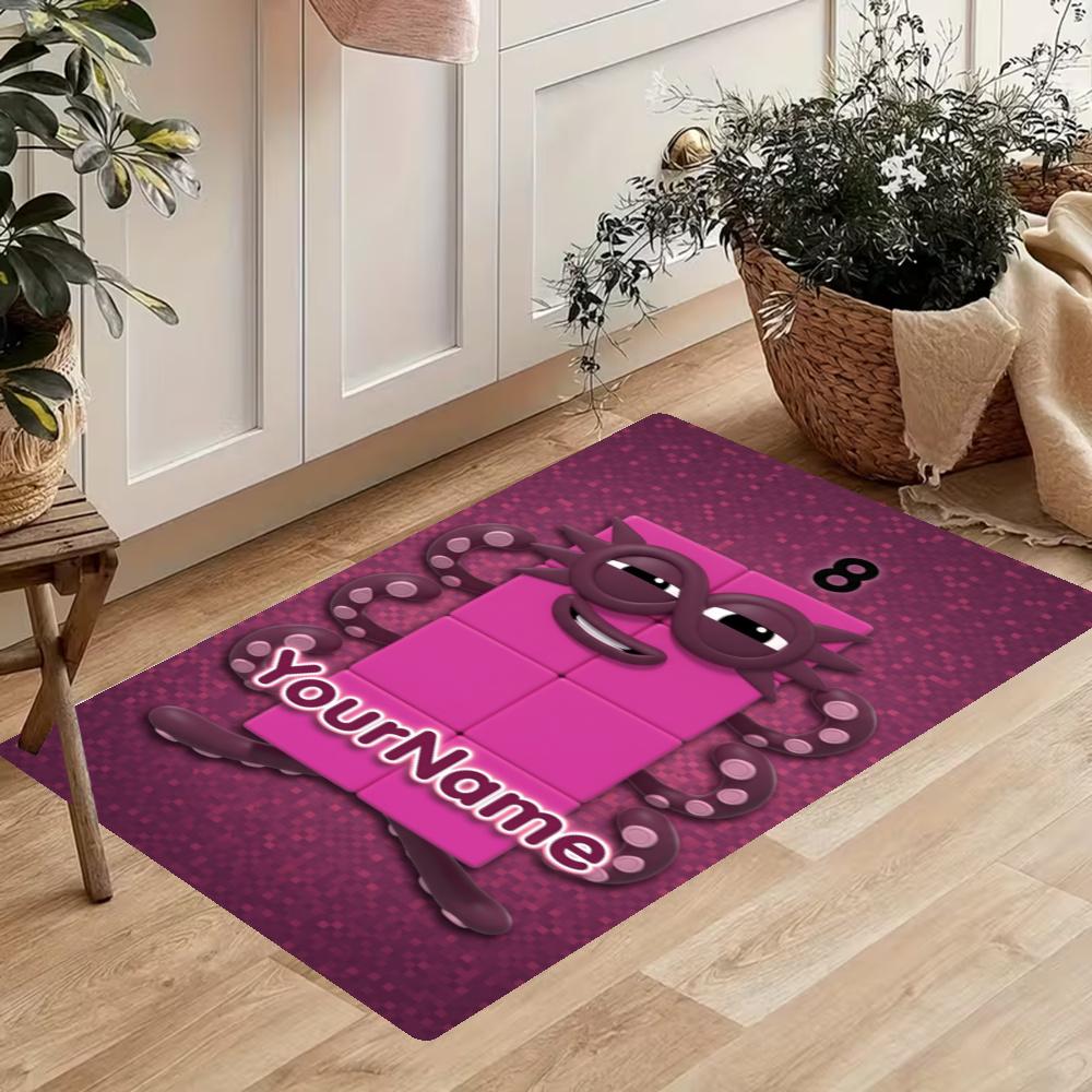 Numberblocks Customize Your Name Kitchen Rug Runner Rug Laundry Mat Hallway Entryway The Best Gift Choice