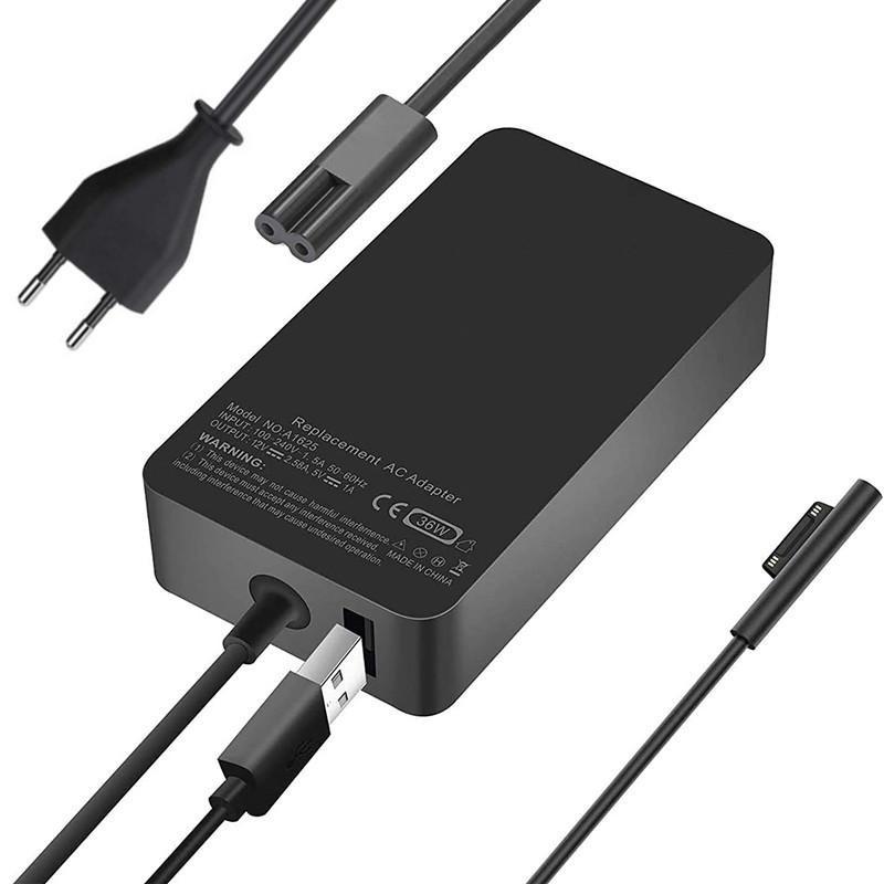 12V 2.58A 36W Power Adapter For Microsoft Surface Pro3 Pro4 1625 1724 1631 Charger 5V 1A