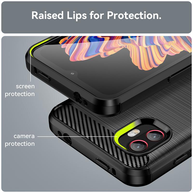 For Cover Samsung Galaxy X Cover 6 Pro Case Samsung Galaxy XCover6 Pro Silicon Carbon Fiber Case For Samsung X Cover 6 Pro Cover