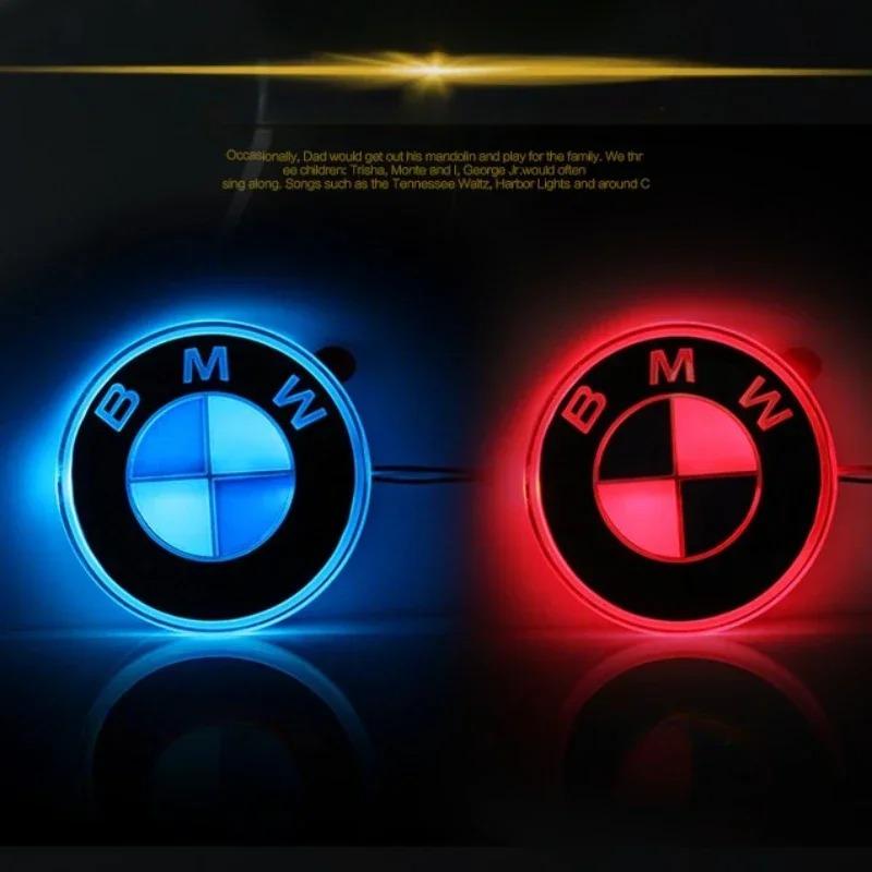 vbjly8 Car LED Emblem Light 82mm Front Or Rear Static Single Color Red Blue White FOR BMW F10 E90 E60 E61 E93 E87 F30 F15 X1 X3 X5 X6 QT5