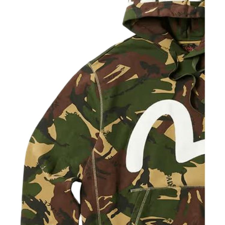 Palace Камуфляжные топы унисекс с капюшоном X Evisu Seagull Hood, разноцветные P24EVCS002