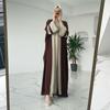 Eid Muslim Dress Abayas Women Two Piece Set Musulman Ensembles Morocco Ramadan Caftan Abaya Kaftan Dubai Arab Long Robe