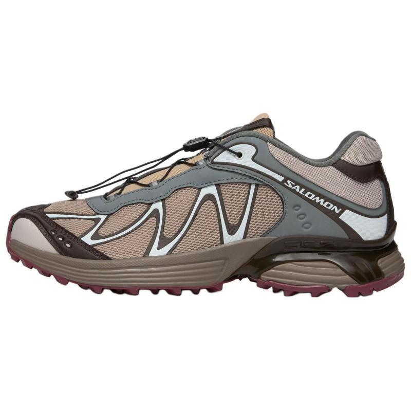 SALOMON XT WHISPER Противоскользящие Износостойкие Низкие Повседневные Беговые Кроссовки Унисекс Светло-Коричневые Кеды 477618
