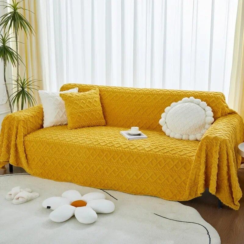 Big Plush Sofa Towel Soft Full Throw Blanket Full Deck Chair Sofa Protective Case Living Room Bedding Couch Cushion Sofa Cover