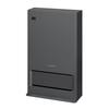 Panasonic Ceramic Fan Heater, 2 Stages of Warm Air, Equipped with Nanoe-X, Room Temperature Sensor, Human Sensor, Thin Body, Gray DS-FZX1200-H