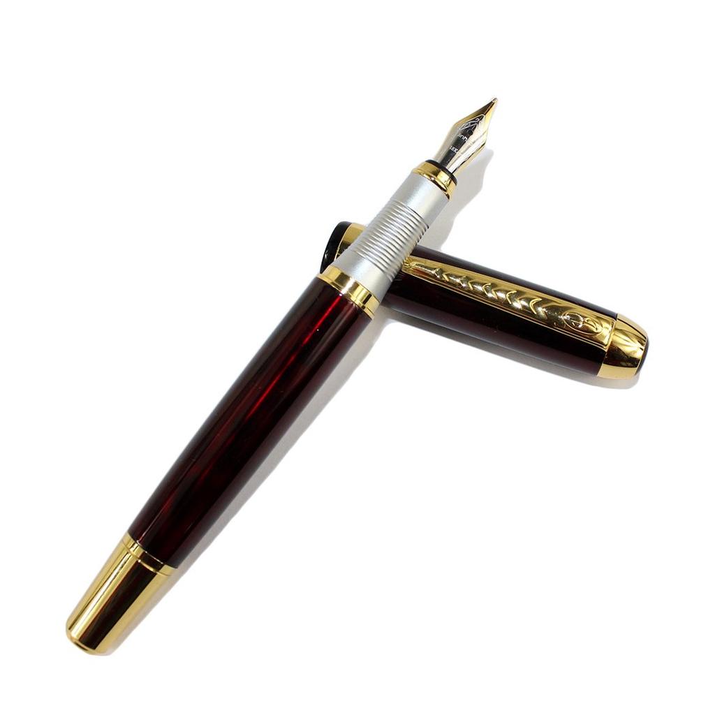Перьевая ручка Gullor Jinhao 250 Темно-красный Волшебный Туман с золотым клипом
