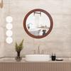 Hohoemi настенное зеркало из натурального дерева, круглое настенное ударопрочное зеркало HD, японское круглое зеркало, рамка, зеркало, зеркало, интерьер, ванная комната,