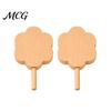 Wooden Popsicles Unfinished Wood Popsicle, Summer Ice Cream Shaped Art Tool Paint Craft for DIY Projects Home Decoration Shapes