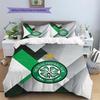 Celtic FC Pattern Bedding Quilt Set  Home Decoration  Gift (1 * duvet cover + 2 * pillowcase  without core)