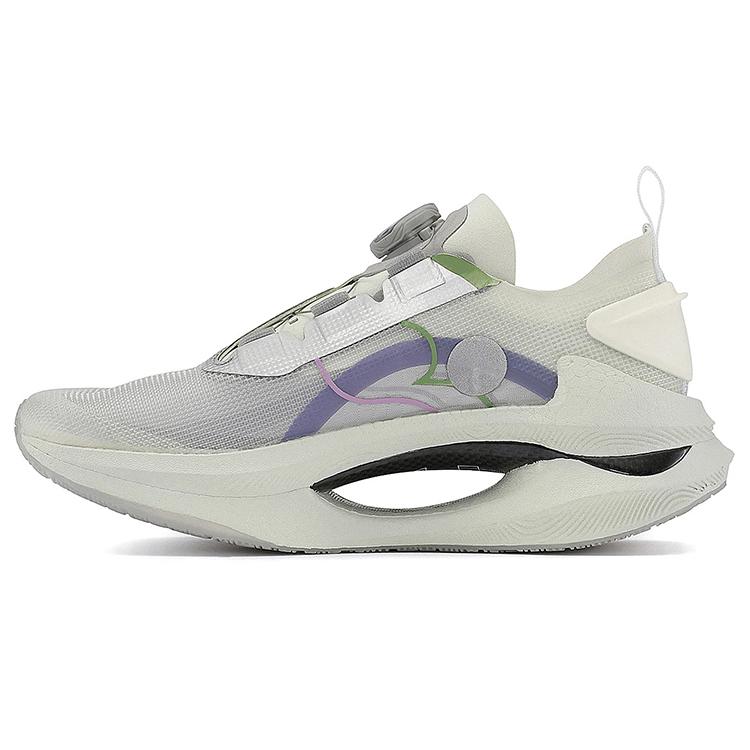 Женские беговые кроссовки Li Ning Shadow 1.0 Низкие Снежно-белые ARRS006-1