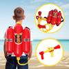 2500mL Firefighter Backpack Water Blaster For Kids- Tank With Hose, Super Water Squirt Suitable For Outdoor Play Boys Girls