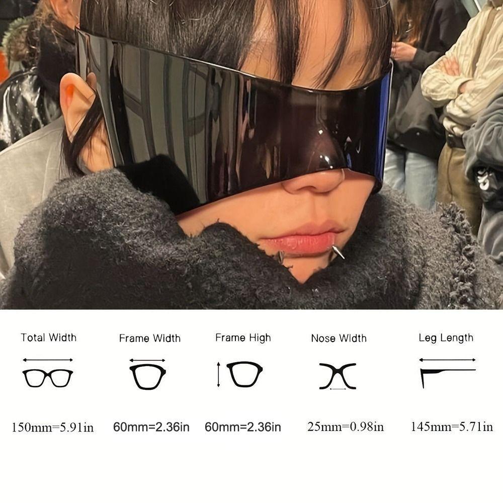 Футуристические солнцезащитные очки градиентного цвета, большие спортивные солнцезащитные очки-обертыши, шикарные безободковые панк-очки-щитки для мужчин и женщин