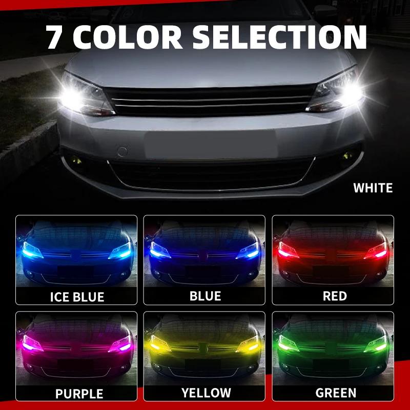 2pcs Car LED Daytime Running Light Lamps Blubs DRL Canbus Error Free For Honda CIVIC IX Saloon Sedan 2011-2016 HR-V RU 2015-2020