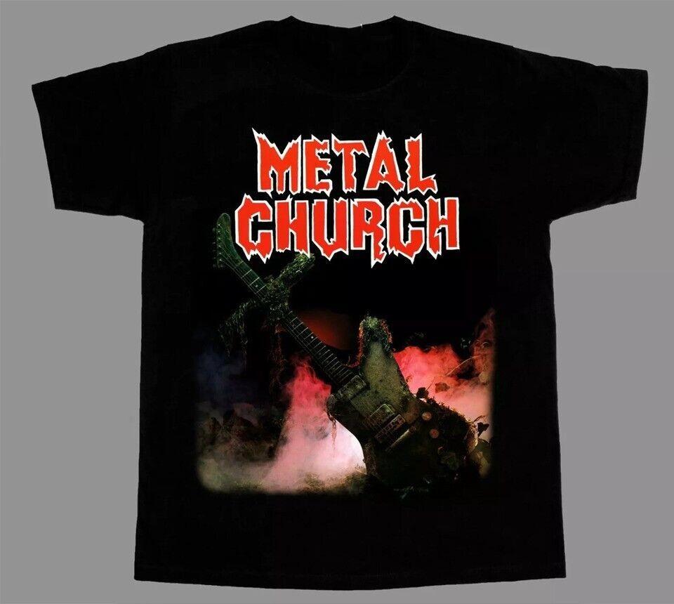 Новая Мужская футболка с коротким рукавом METAL CHURCH Все размеры LL175 Унисекс