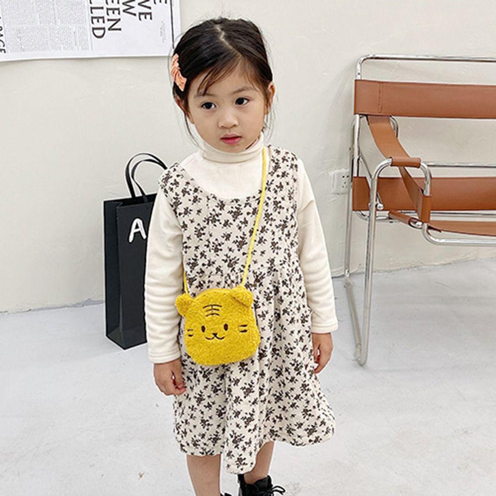 Милая мультяшная сумка с медведем, плюшевые кавайные кошельки для монет, легкие плюшевые сумки через плечо для детей