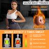Women Belly Sweat Band Waist Trimmer Belt Fat Burning Stomach Wraps Weight Loss Slimming Body Shaper Sauna Waist Trainer Corset