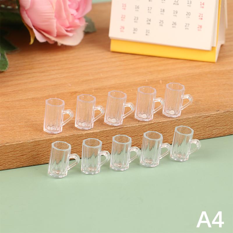 10 шт. мини-чашка для красного вина, имитация мебели, бокал для вина, кубок, декор для кукольного домика