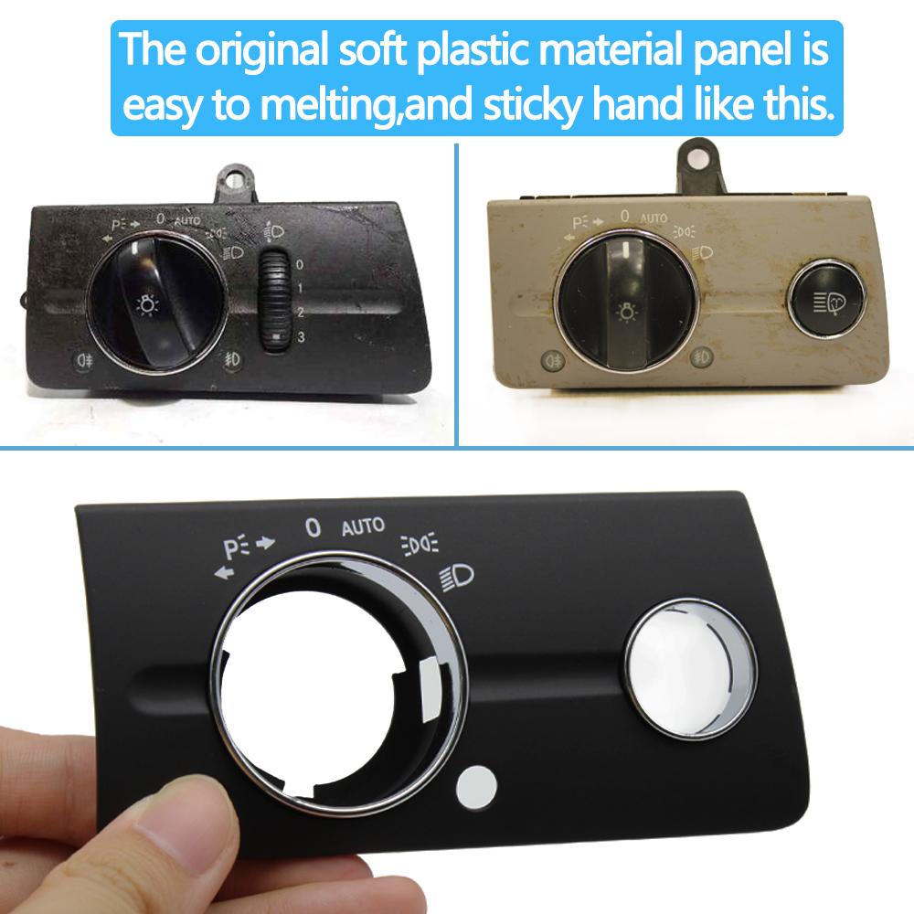 LHD передняя левая приборная панель, фара, переключатель, накладка, замена накладки для Mercedes Benz W211 E Class 320 350 550