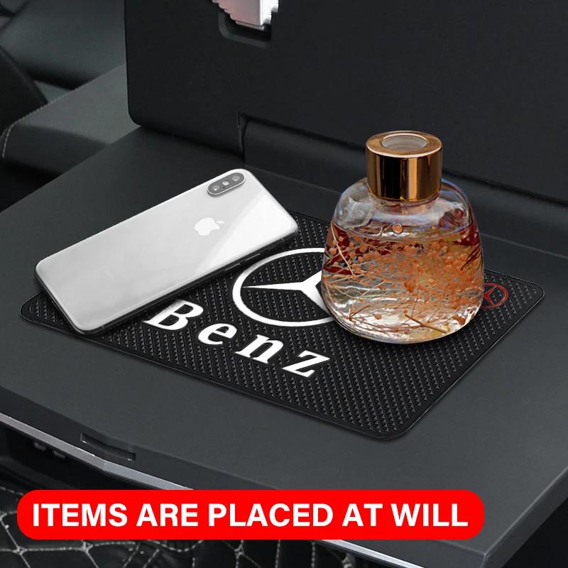 VRF2 1Pcs Car Anti Slip Mat Phone Holder Non-Slip Pad Accessories Stickers For Mercedes Benz C43 C63 C55 C Class AMG C180 C200 C220