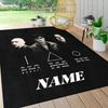 Custom Name Gryffindor Pride Fire Carpet Rug Customizable Soft Washable Anti-Slip Home Living Room Sofa Mats Personalized Rug. 090985