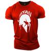 Men's T-shirt Spartan Warrior 3d Print Oversized T-shirt Summer Crewneck Short Sleeves High Quality Garment Loose Breathable Top