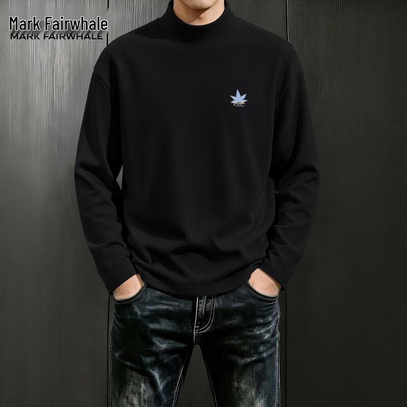 Mark Fairwhale Men's Mock Neck Long-Sleeve Thermal Tee