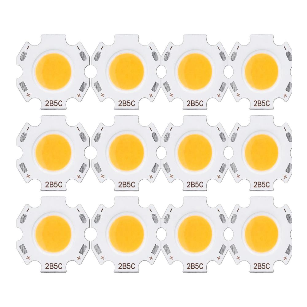 12PCS 15-17V COB Light Emitter 5W COB LED Chip Beads Energy Saving Bulb Downlight Ceiling Lamp