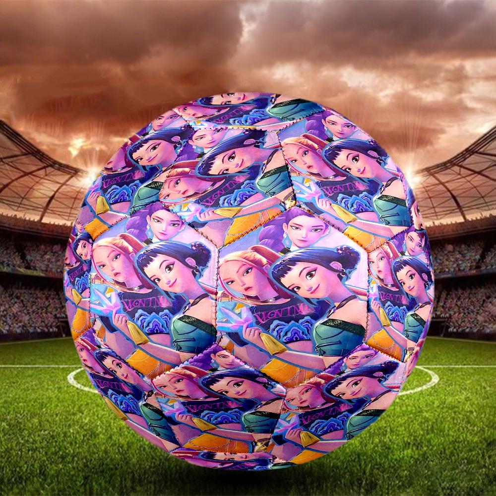 K Print Size 5 Soccer Ball, Standard Match Football for Sports Game and Team Practice, Ideal Gift for Soccer Fans