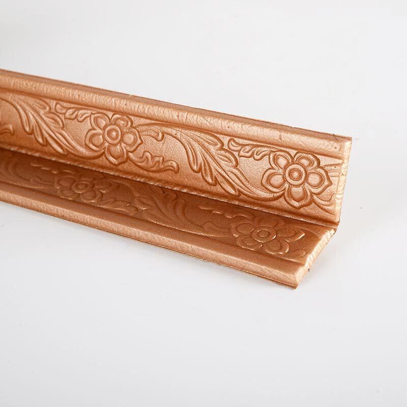 3D отделка стены, плинтус, самоклеящаяся водостойкая плинтус, обои, наклейка на стену для гостиной, домашний декор