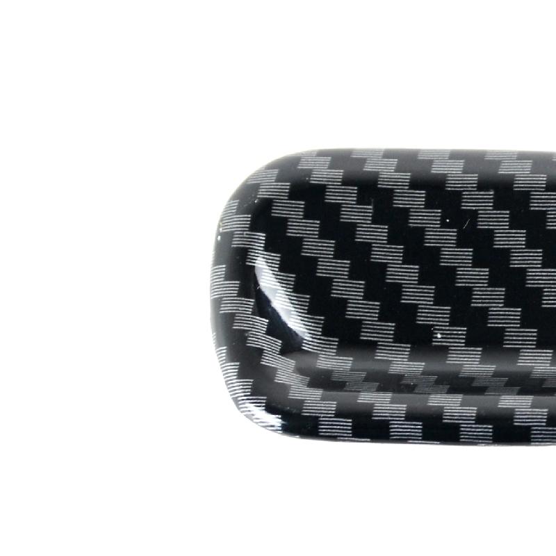 Carbon Fiber Color Car Seat Headrest Pillow Button Cover Stickers For Mercedes Benz C Class W206 Interior Accessories
