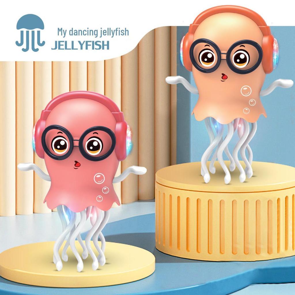 Jellyfish Light-Up Dancing Octopus: Musical, Glasses-Wearing, Electric Induction Toy