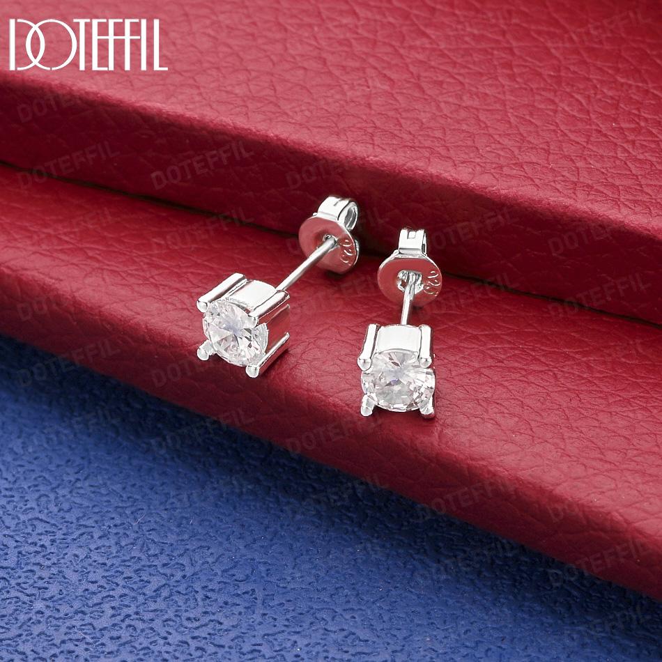Серьги из стерлингового серебра 925 пробы с кубическим цирконием AAA - Банкетные подвески