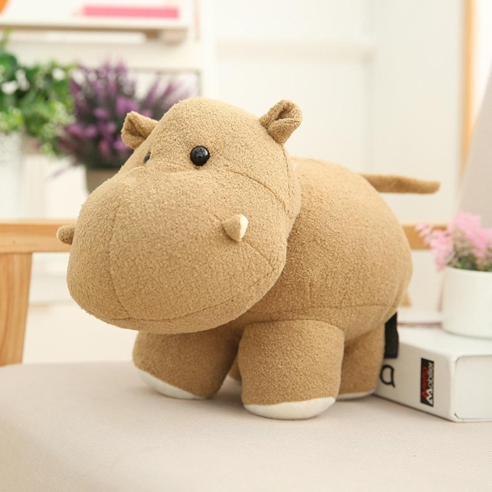 Baby Hippo Stuffed Animals Toy Cartoon Elephant Cushion Pillow New Plush Doll Christmas Gift