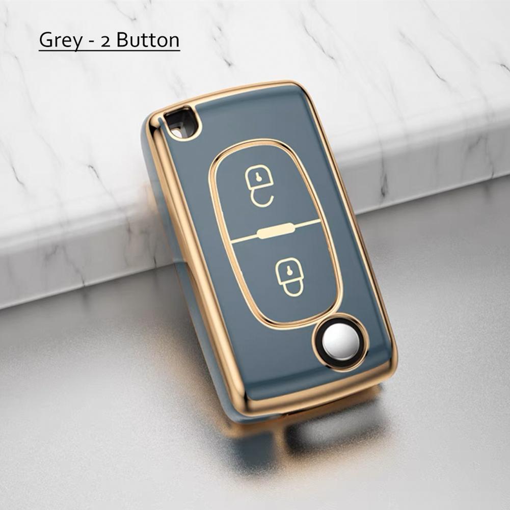 Покрытие TPU 2 3 кнопки автомобильный пульт дистанционного ключа чехол чехол для Peugeot 107 207 307 307S 308 407 607 для Citroen C2 C3 C4 C5 C6 C8